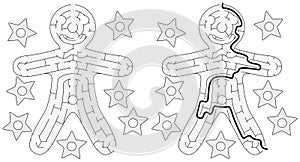 Gingerbread man maze