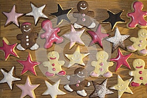 Gingerbread Man and star shaped cookies