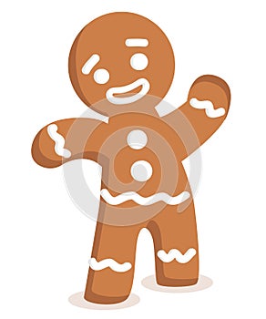 Gingerbread man vector