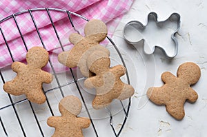 Gingerbread men cookies.