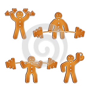 Gingerbread men at the gym