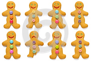 Gingerbread men odd one out