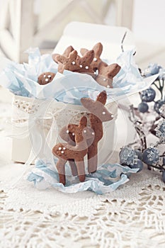 Gingerbread reindeer cookies