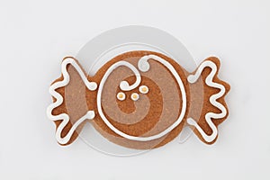 Gingerbread on white backround