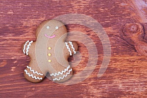 Gingerbread on wood board