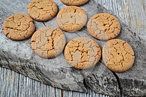 Gingersnap cookies for Christmas