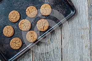 Gingersnap cookies for Christmas