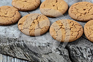 Gingersnap cookies for Christmas