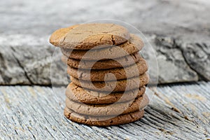 Gingersnap cookies photo