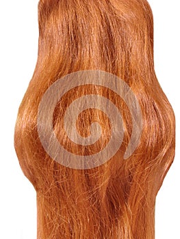 Gingery-colored hair