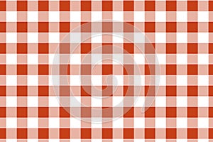 Gingham orange and white pattern. Texture from rhombus/squares for - plaid, tablecloths, clothes, shirts, dresses, paper and other