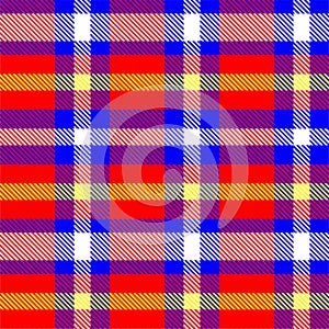 Gingham pattern background. Retro tablecloth texture. Abstract color full of Scott pattern.