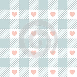 Gingham pattern. Seamless pastel vichy backgrounds for tablecloth, dress, skirt, napkin, or other design. Colorful and