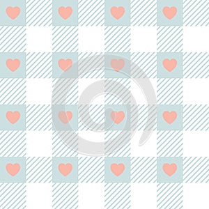 Gingham pattern. Seamless pastel vichy backgrounds for tablecloth, dress, skirt, napkin, or other design. Colorful and