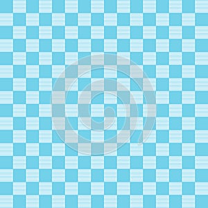 Gingham pattern set. Tartan checked plaids in sky blue color.
