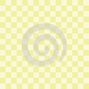 Gingham pattern set. Tartan checked plaids in yellow color.