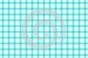 Gingham pixel vector design in pastel blue colors. Vichy check plaid seamless pattern for wrapping
