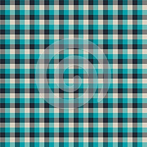 Gingham seamless cyan and black pattern. Texture for plaid, tablecloths, clothes, shirts,dresses,paper,bedding,blankets,quilts and