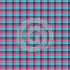 Gingham seamless cyan and red pattern. Texture for plaid, tablecloths, clothes, shirts,dresses,paper,bedding,blankets,quilts and