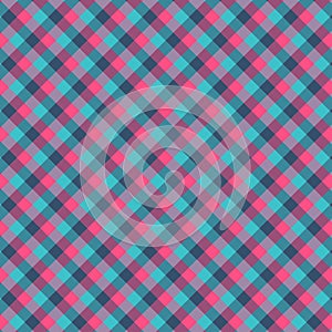 Gingham seamless cyan and red pattern. Texture for plaid, tablecloths, clothes, shirts,dresses,paper,bedding,blankets,quilts and