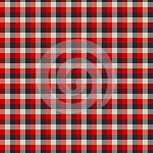 Gingham seamless red and black pattern. Texture for plaid, tablecloths, clothes, shirts,dresses,paper,bedding,blankets,quilts and