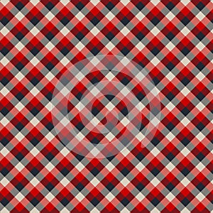Gingham seamless red and black pattern. Texture for plaid, tablecloths, clothes, shirts,dresses,paper,bedding,blankets,quilts and