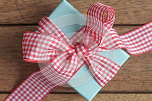 Gingham Wrapped Gift