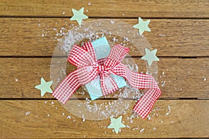Gingham Wrapped Gift