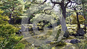 Ginjakuji Garden, Kyoto, Honshu Island, Japan