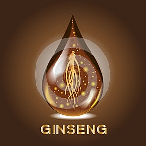 Ginseng , ginseng drop Serum , ancient traditional medicine , cosmetic