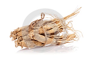 Ginseng isolated on white background