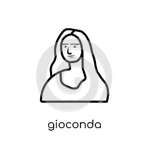 Gioconda icon from Museum collection. photo