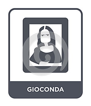 gioconda icon in trendy design style. gioconda icon isolated on white background. gioconda vector icon simple and modern flat photo