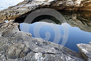 Giola - natural pool in Thassos island, Greece