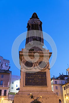Giordano Bruno at Campo Dei Fiori in Rome, Italy