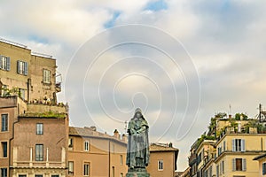 Giordano Bruno Sculpture, Rome, Italy