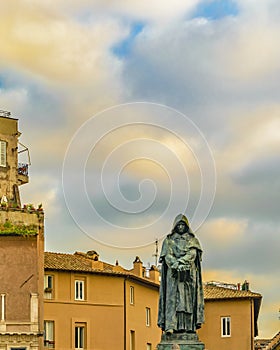 Giordano Bruno Sculpture, Rome, Italy