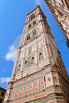 GIOTTO BELL TOWER IN FLORENCE ITALY