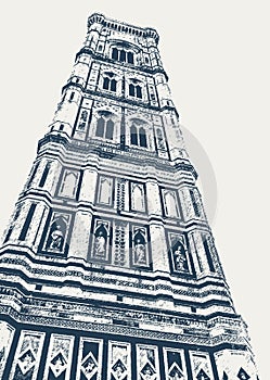 Giotto bell tower in Florence photo