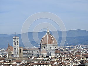 Giotto\'s bell tower and the Duomo