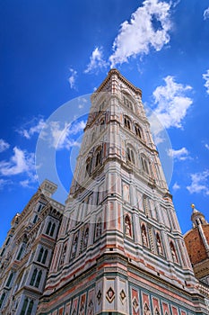 Giotto\'s Bell Tower in Florence, Italy.