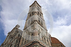 Giotto\'s Campanile next to Florence Cathedral