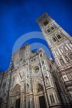 Giotto`s Campanile and Santa Maria del Fiore Cathedral Duomo