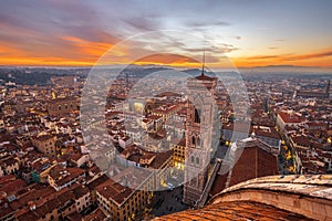 Giottos Bell Tower in Florence, Italy