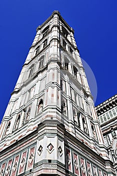 Giottos Campanile and Basilica di Santa Maria del Fiore in Florence, Italy photo