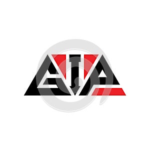 GIP triangle letter logo design with triangle shape. GIP triangle logo design monogram. GIP triangle vector logo template with red