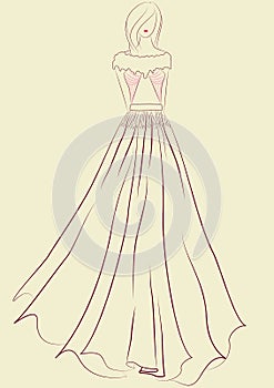 Gipsy Style Fashion Illustration