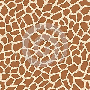 Giraffe animal print vector seamless pattern