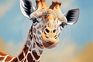 Giraffe Art: Expressive Painting, Drawing, and Illustration Masterpieces.