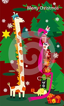 Giraffe Christmas